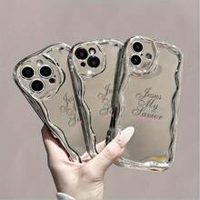 Funda para teléfono (1 unidad): Un teléfono con ondas electrochapadas y una cadena de perlas. Una funda protectora completa, resistente a golpes y caídas. Elegante accesorio compatible con las series 11, 12, 13, 14, 15, 16 Pro y Pro Plus. - Colores mixtos 2 - Ver 5