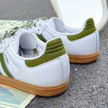 Adidas Originals SAMBA OG Women's Casual Sneakers, 2026 New Arrivals, Sports Lifestyle Shoes, Classic Trainers JS1352 - White - View 6