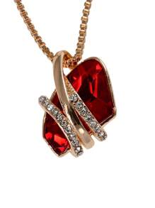 1pc Customized Geometric Birthstone Necklace With Fashionable And Fine Crystal Pendant,Summer Beach Vacation Accessory,Suitable For Daily,Party,Wedding,Holidays.Valentine's Day/Holiday/Start Of School/Birthday Gift For Mom,Valentine,Friend