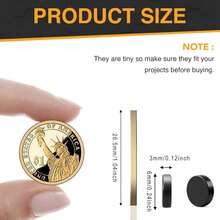 80Pcs Small 5x3mm Refrigerator Magnets - Tiny Strong Rare Earth Neodymium Disc Magnets For Fridge, Whiteboard, Billboard, Dry Erase Board & Office - Black-6x3mm-300Pcs - 查看 3