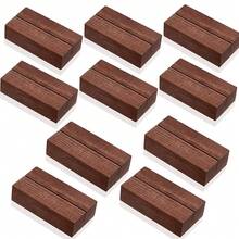 10/20 件木质座位卡架，桌号架，小桌牌架，展示质朴木质名片架，适用于婚礼派对活动