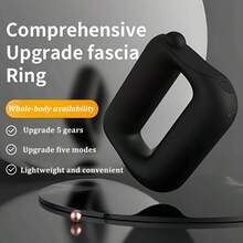 Newly Upgraded Multifunctional Fascia Massager, 5 Handheld Modes, 5 Frequency Adjustments, Portable And Convenient - Includes Adjustable Back Support Belt - Suitable For Waist, Leg And Full Body Use - Perfect Gift Choice! - Black - View 3