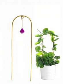 Plant Stem Support, Reusable Metal Climbing Plant Stems Support Stake,Durable Monstera Stabilizer Grapple Holder, Unique Design For Climbing Plants, Turtle Shell Bamboo Clamp Set, Ideal Plant Support For Thriving Growth