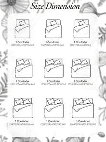 1件绗缝被 - 四季通用绗缝被，羽绒替代品，适合家庭和宿舍使用