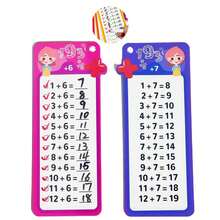 1 Set de Tarjetas Didácticas de Matemáticas para Niños, Juego de Aprendizaje de Dígitos, Práctica de Suma, Resta, Multiplicación, División y Fracciones, Reutilizables y Borrables, Ayudas Educativas de Escritura - Multicolor - Ver 9