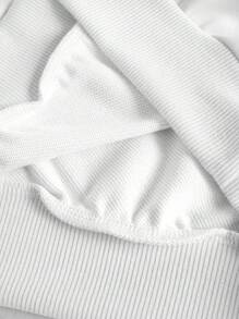 Custom Plus Size Women's Sweatshirt - DIY Personalized Photo Print, Cozy Thermal Lined Long Sleeve Lounge Top For Fall/Winter