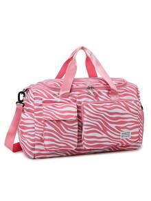 牛皮，豹纹，斑马纹，包，旅行包，行李包，大容量，干湿分离，商务，旅行，医院用，尼龙粉色包，学校用，学校配件，学校用品，旅行必需品，假日度假行李箱旅行包，女士旅行包