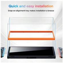 قطعة واحدة إطار مساعد للتثبيت لواقي الشاشة الزجاجي المقوى لجهاز نينتندو سويتش 2