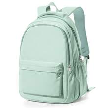 Casual College Student Backpack, Solid Color 14/15.6 Inch Laptop Backpack, Unisex, Commuter Bag With Zipper Pockets, Multi-Functional Compartment Backpack, Daily Backpack Travel Bag, Fashionable Minimalist Casual, Multi-Functional Outdoor Travel Backpack, Portable Large Capacity Lightweight Backpack, Suitable For Work, Size 44*15*30cm - Multicolor - View 16