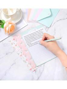 Bộ 6 phong bì và 12 tờ giấy viết có lót trang nhã, thích hợp cho văn phòng, nhà cửa và trường học. Phong bì họa tiết hoa và động vật dễ thương, khổ A5. Giấy lót trang nhã, phù hợp để viết thư, thiệp mời, thơ, đồ dùng văn phòng và học tập. Có nhiều kiểu dáng để lựa chọn. - Nhiều màu - Xem 9