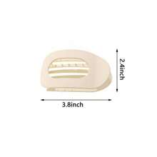 6 件套多色扁平和圆形发夹/发夹，女士防滑爪夹，弧形复古简约优雅发饰，发夹，发夹，发夹 - 彩色 - 查看 5