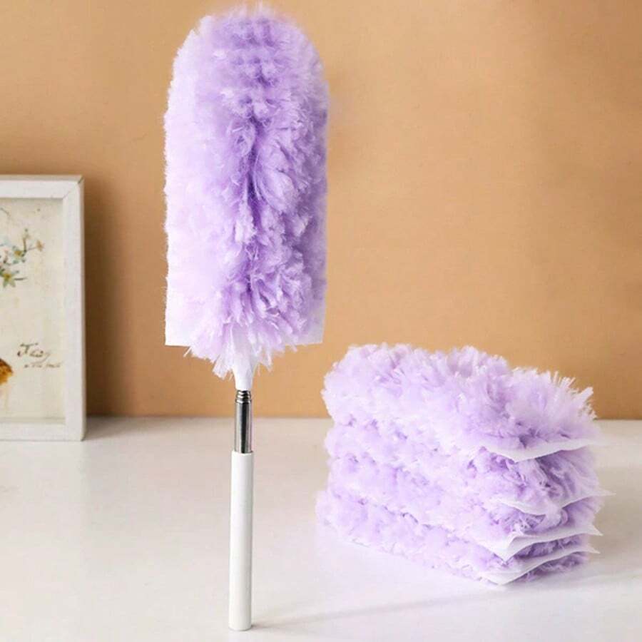 Microfiber Feather Duster For Cleaning 13 Inch Extendable Cobweb Dusters Washable Bendable Tool For Office Car Window Furniture