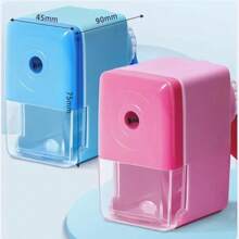 1 Piece Of Multi-Color Automatic Electric Pencil Sharpener, Rolling Pencil Sharpener, Student Boy Girl Teen Pencil Sharpener, Adult Office Pencil, Fully Automatic Pencil Sharpener, Turning Pencil Sharpener, Back To School Learning Supplies
