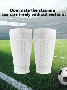1pc/1pair, Sports Leg Protection Cover Summer Honeycomb Anti-Collision And Anti-Collision Calf Protection Football Specific Calf Protection Cover