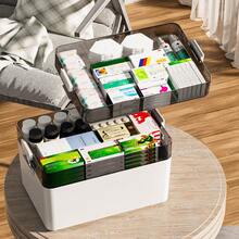3-Tier Medicine Organizer - Portable First Aid Storage Case For Home & Office - White - View 6