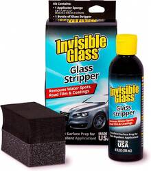 Invisible Glass 91411 Pelacristales - Removedor de Manchas de Agua Dura - Tiras de revestimientos, Ceras, aceites y película de Carretera - Prepara Parabrisas para Repelente de Lluvia y Revestimiento - Paquete de 1 - Ver 9