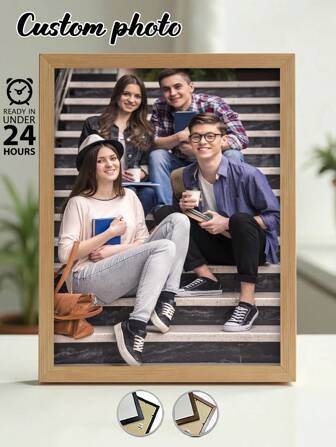 1 pieza, con marco opcional, pintura personalizada en lienzo. Personaliza tu foto familiar en el campus para preservar memorias preciadas del campus. Impresión HD. Preservando recuerdos. Guardando momentos hermosos. Para fiesta de cumpleaños, aniversario, regalo de arte único y perfecto