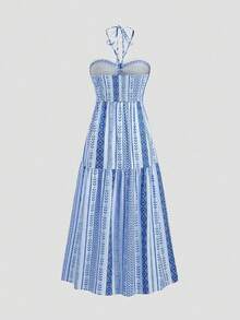 Long Dress Women,Summer Beach Dress,Dopamine Dress For Women With Straps - Rửa nhẹ - Xem 2