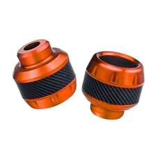 1set 2Pcs Universal Motorcycle Wheel Protection Crash Pad Motorbike Crash Protectors Alloy Motocross Falling Front Fork Slider Cups - Enhanced Motorcycle Fork Protectors - Anti-Collision, Shock Absorbing Cups For Enhanced & Stability.