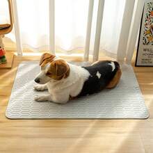 AIYYIPA 1 件宠物降温垫 - 夏季冰凉睡垫床，适用于猫狗，吸汗表面，舒适面料，防滑背面，L、XL 尺寸，清爽助眠 - 让您的宠物整个夏天都保持凉爽舒适