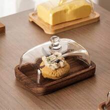 1 件豪华木质茶盘，餐厅盛放奶酪、黄油、小吃、蛋糕、甜点的盘子 - 彩色 - 查看 5