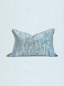 1 Stück Blau Verlauf Kissenbezug, in Jacquard-Webverfahren hergestellter Kissenbezug, geeignet für 45x45cm (18x18in) und 50x50cm (20x20in) Kissen. Ideal für Wohnzimmer Sofas und andere Umgebungen. Nur Kissenbezug (ohne Füllung)