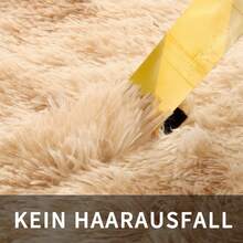 Sour Lemon Deep Pile Carpet Gray Carpet Living Room 120x160 Washable Anti-Slip Extra Large Carpets Bedroom Fluffy Modern Carpets Mat Carpets For Bedroom Room - 卡其色 - 查看 5