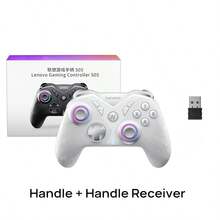 Lenovo S05 霍爾手柄 雙3D霍爾搖桿+雙霍爾扳機 全機械微動按鍵 三模連接（藍牙/2.4G/USB-C） 防汗矽膠握把 職業戰隊訓練裝備 - 光輝白 - 查看 2