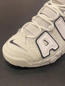 Nike 兒童休閒鞋新款皮蓬AIR MORE UPTEMPO氣墊鞋緩震 - 白色 - 查看 8