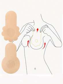200 peças/100 peças/50 peças/40 peças/20 peças/10 peças Protetores Descartáveis para Mamilos, Sutiã Invisível Sem Costura e Respirável, Acessórios de Lingerie e Roupa Íntima Feminina, Vestidos de Festa de Decote Baixo, Sutiãs, Acessórios de Roupa Íntima, Protetores de Mamilo para Prevenir Exposição, Acessórios de Fotografia de Casamento, Acessórios de Vestuário de Casamento