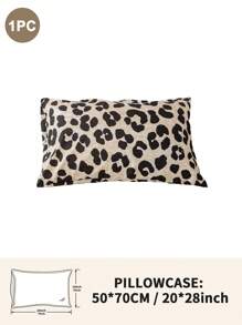 1pc/2pcs/4pcs Leopard Print Pillowcase (Pillow Insert Not Included), Soft & Comfortable, Suitable For All Seasons - Multicolor - View 44