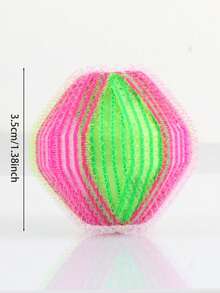 1个/4个随机宠物除毛洗衣清洁球，织物除毛剂，猫狗毛发去除剂，洗衣清洁球，家用清洁球，适用于洗衣机，尼龙洗衣球 - 彩色 - 查看 8