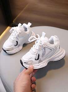 1 Paio di Scarpe Sportive Popolari per Bambini, Nuove per Autunno/Inverno, in Maglia Traspirante con Suola Morbida Antiscivolo, Scarpe Casual per Ragazzi e Ragazze, scarpi sportivi Sportive