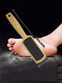 1 pièce Outil de râpe à pédicure professionnelle pour la peau morte, fissures des talons. Lime à pied en bois de hêtre, râpe à callosités, grattoir pour les pieds