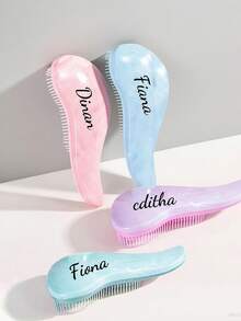 1pc Customized Children's Growth Memory Hair Accessory Brush Set, Personalized Girls Hair Ornament Brush, Customized Name Friend, Family Gift, Gift For Girls, Mothers, Teachers - Hair Brush, Hair Comb,Multi-Functional,Ornamental,Letter,Stylish,Modern,Colorful,Cute,Adorable,Casual,Custom,Personalised,Unique,Customized,Ideal Gifts For Him,Ideal Gifts For Her,Christmas Gift Supplies - Multicolor - View 3