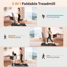 3-In-1 Walking Pad, Suitable For Walking And Jogging, Desktop Treadmill For Home And Office Use, Portable Walking Pad Treadmill, Desktop Treadmill With LED Display, Battery-Free - View 3
