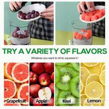 1 Portable Compact Electric Citrus Juicer At The Touch Of A Button - Portable Orange, Lemon, Fruit Blender Cup, Easy To Make Vegetable Juices, Fresh Juices, Milkshake Smoothies, Portable Design, Dual-Purpose For Parties And Travel - màu xanh lá - Xem 6