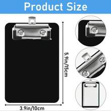 1pc Mini Clipboard 4 X 6 Inch Small Clip Boards For Notepads Small Clipboards Memo Size Nursing Clipboard With Back Tiny Pocket Clipboard For Notepads Receipt Pocket Lists,School Supplies,Back To School