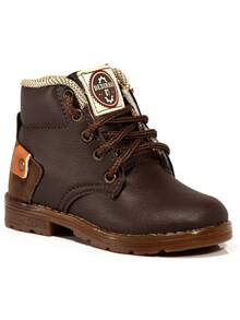 Little toe Kids Boots - 咖啡棕 - 查看 4