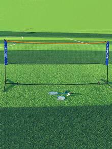 便携式羽毛球/匹克球网 - 可折叠/伸缩杆，适用于多种运动 - 非常适合网球、匹克球、足球网球 - 安装简便（仅含球网，不含球杆） - 彩色 - 查看 2