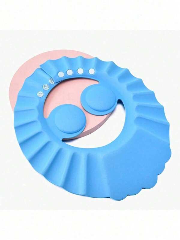 1 pieza Gorro de ducha ajustable, gorro de ducha con protección para los oídos, productos de ducha, decoración de baño del hogar de verano, color aleatorio