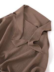 1pc Women Muslim Prayer Robe Long Hijab Scarf With Tie, Convenient Daily Tie-Sided Muslim Headscarf,Women Abaya For Dress - Multicolor - View 6