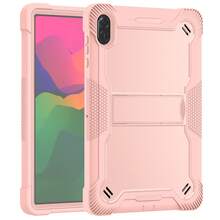 Apple Pink Anti-Drop Folding Bracket Tablet Protective Cover, Fashionable Color Matching Tablet Case