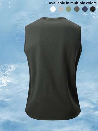 男士无袖速干T恤，篮球训练健身背心，夏季