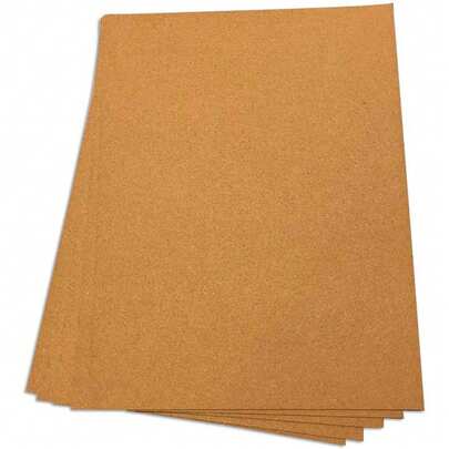 FOLHAS DE CORTIÇA 60X45CM 3MM - PACOTE COM 5 UNIDADES