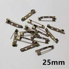 50 件 15-40 毫米胸针夹底座别针胸针设置空白底座适用于 DIY 珠宝制作用品 - brooch base - 查看 24