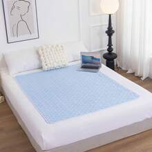 1PC Large Size Washable Cotton Incontinence Pad For Elderly, Teens & Menstrual Use - Leakproof Mattress Protector Cover In Non-Woven Fabric, Easy Care Essential Home Essentials For Seniors Bedding Protection, Quilted Texture Design, Breathable Fabric - Gray - 查看 4