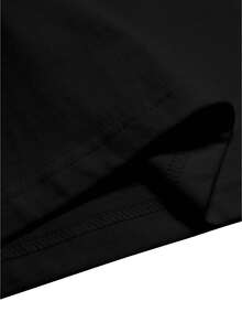 Men's T-Shirt 100% Premium Cotton Short Sleeve EGYPTIAN PRINT STRAIGHT DESIGN Regular Size Round Neck Plain Casual Fashion - 黑色 - 查看 4