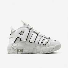 Nike 兒童休閒鞋新款皮蓬AIR MORE UPTEMPO氣墊鞋緩震 - 白色 - 查看 3