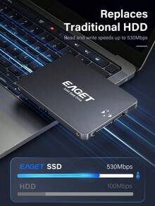 Portable SSD,2T SSD Internal Solid State Hard Drive 2.5inch SATA III Internal SSD , Up To 550MB/S Upgrade PC Or Laptop Memory And Storage For IT Pros, Creators, Everyday Users